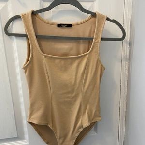 Forever 21 Nude Square-Neck Bodysuit